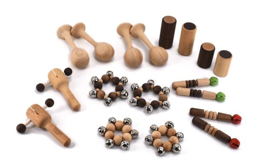 Holz-Percussion-Set für die Krabbelgruppe
